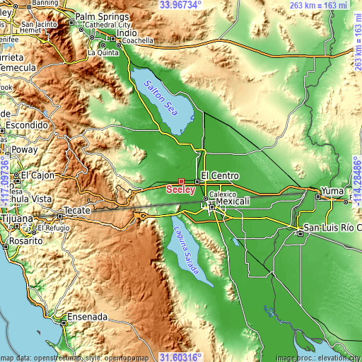 Topographic map of Seeley