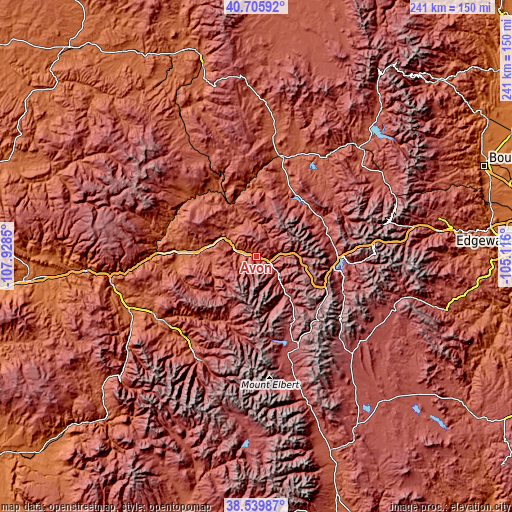 Topographic map of Avon