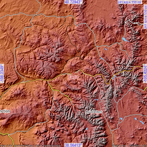 Topographic map of Eagle