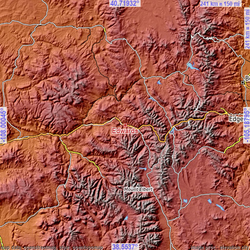 Topographic map of Edwards