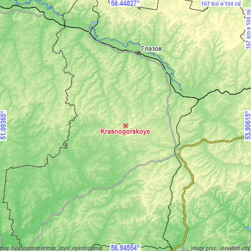 Topographic map of Krasnogorskoye