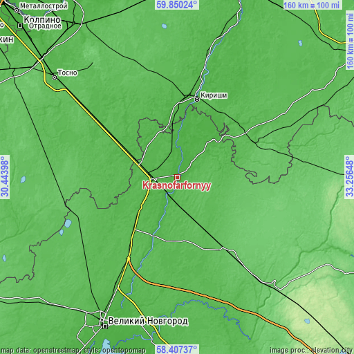 Topographic map of Krasnofarfornyy