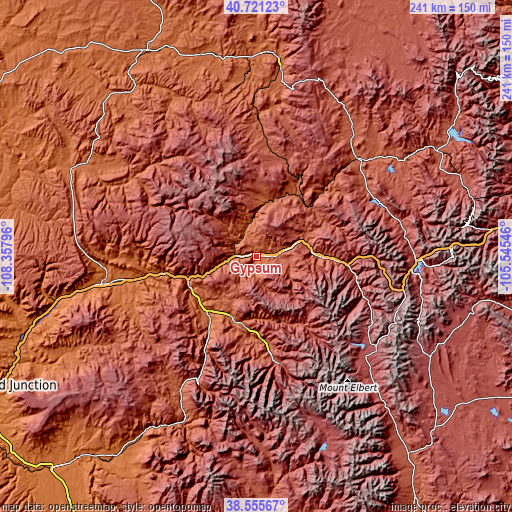 Topographic map of Gypsum