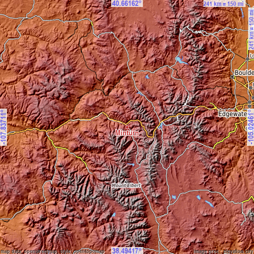 Topographic map of Minturn