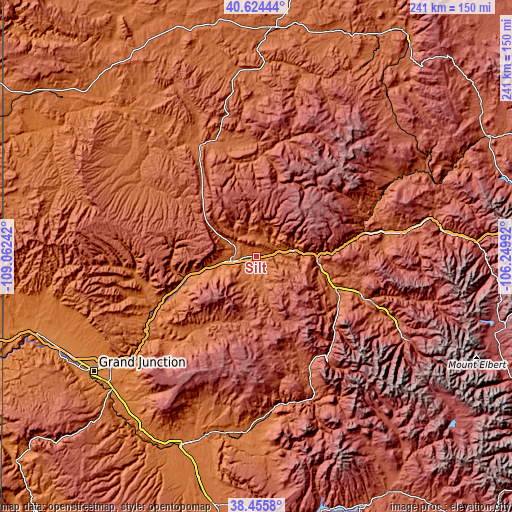 Topographic map of Silt