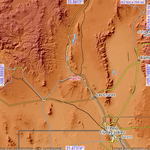 Topographic map of Hatch