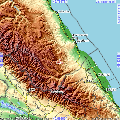 Topographic map of Khiv