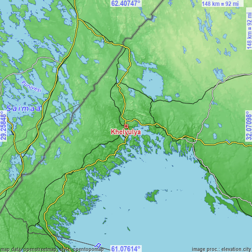 Topographic map of Khelyulya