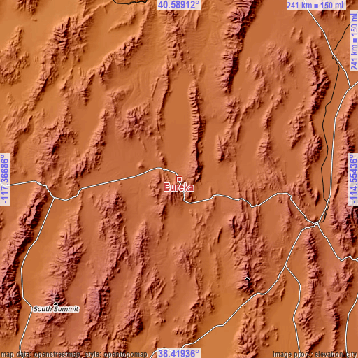 Topographic map of Eureka