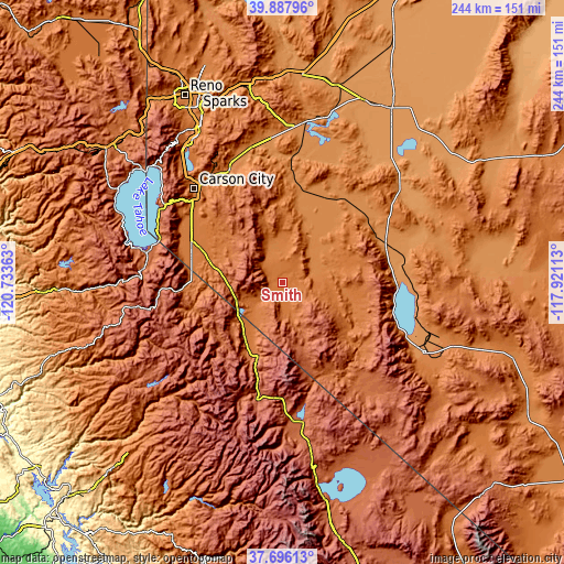 Topographic map of Smith