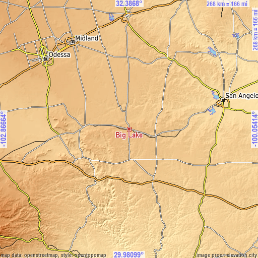 Topographic map of Big Lake