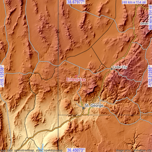 Topographic map of Enterprise