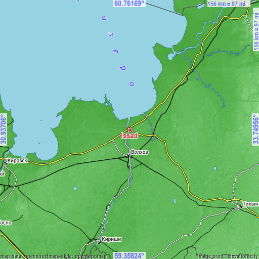 Topographic map of Issad