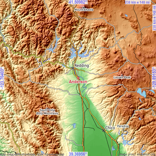 Topographic map of Anderson