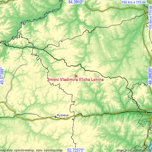 Topographic map of Imeni Vladimira Il’icha Lenina
