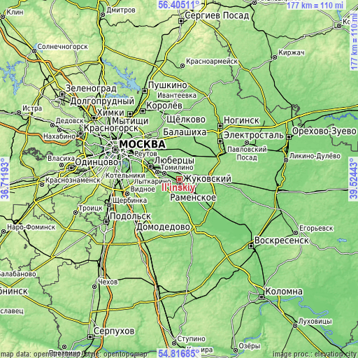 Topographic map of Il’inskiy