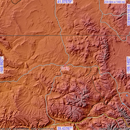 Topographic map of Craig