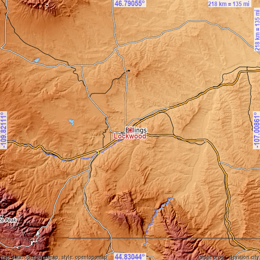 Topographic map of Lockwood