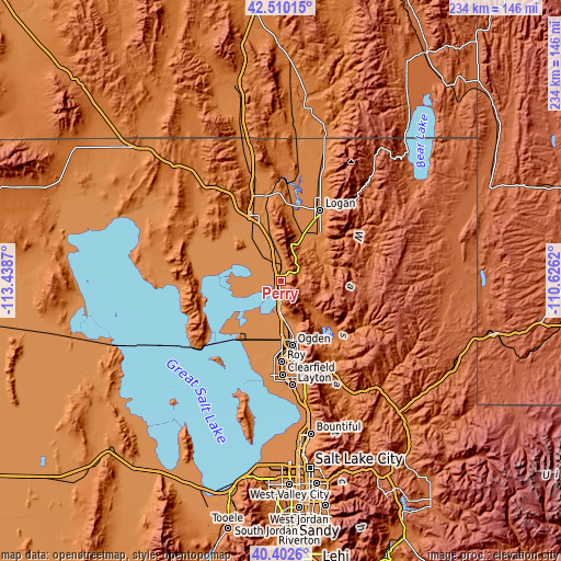 Topographic map of Perry