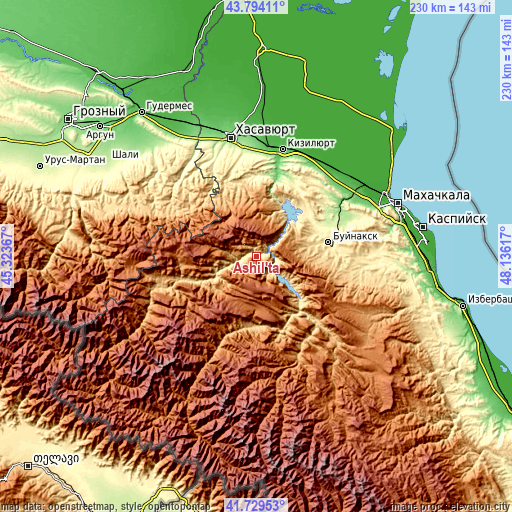 Topographic map of Ashil’ta