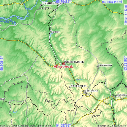 Topographic map of Al’met’yevsk