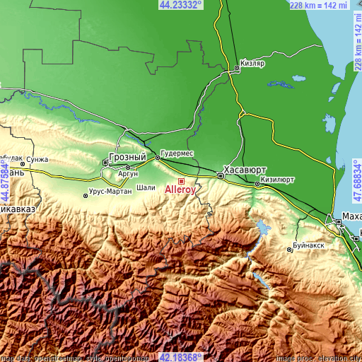 Topographic map of Alleroy