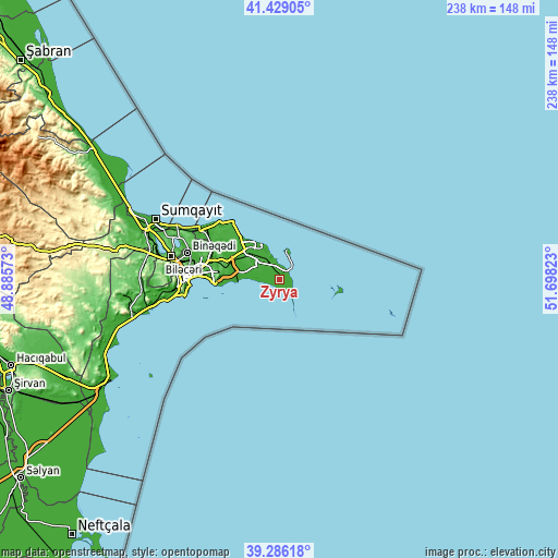 Topographic map of Zyrya