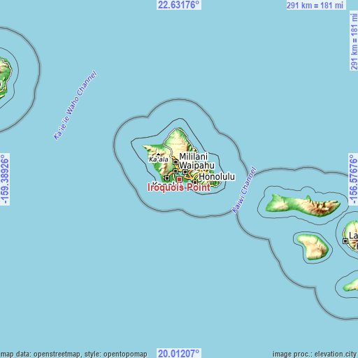 Topographic map of Iroquois Point