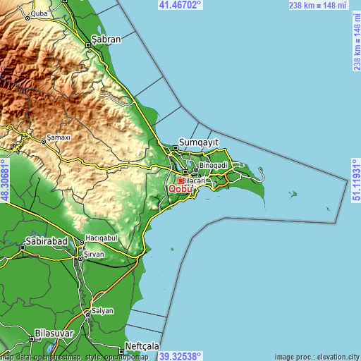 Topographic map of Qobu