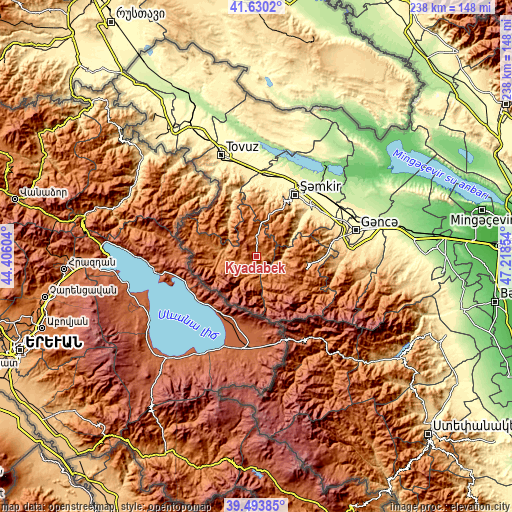Topographic map of Kyadabek