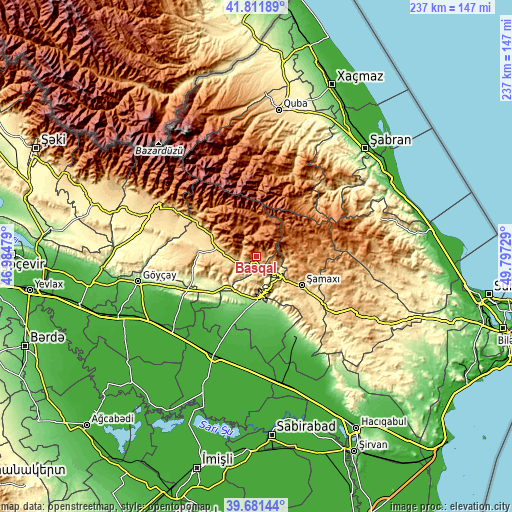 Topographic map of Basqal