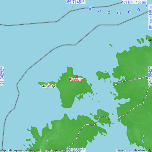 Topographic map of Kärdla