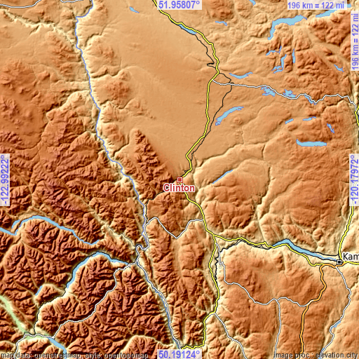 Topographic map of Clinton