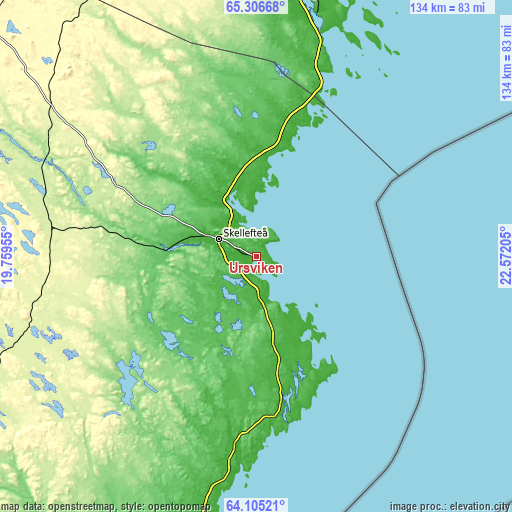 Topographic map of Ursviken