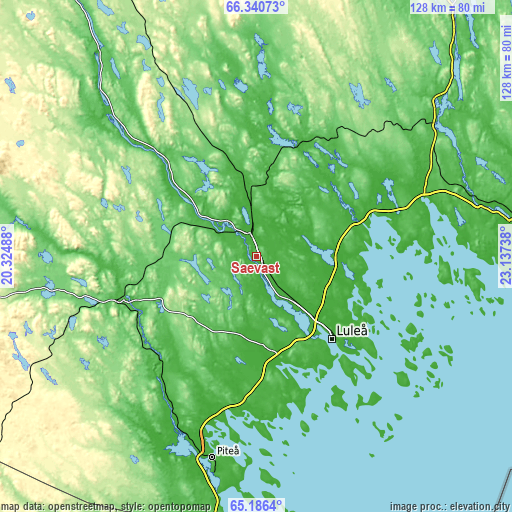 Topographic map of Sävast