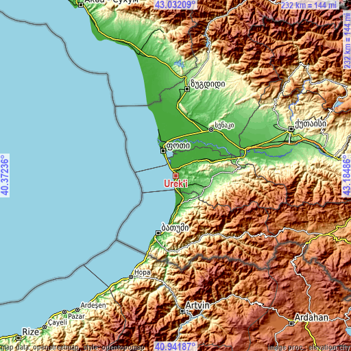 Topographic map of Urek’i
