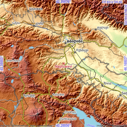 Topographic map of Naghvarevi