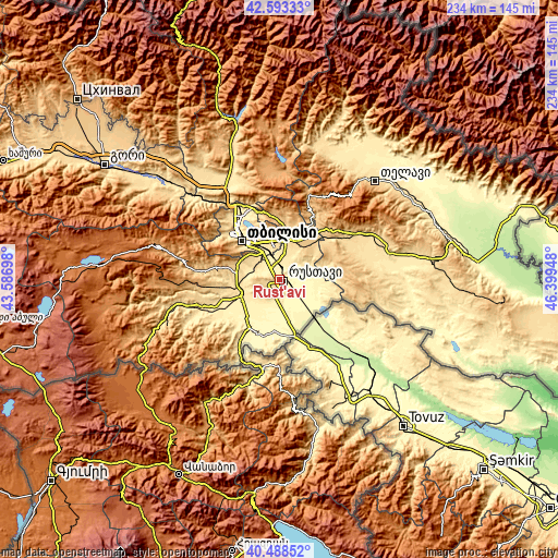 Topographic map of Rust’avi