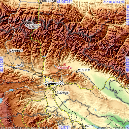 Topographic map of Akhmet’a