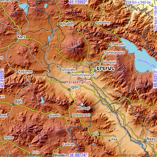 Topographic map of Yeraskhahun