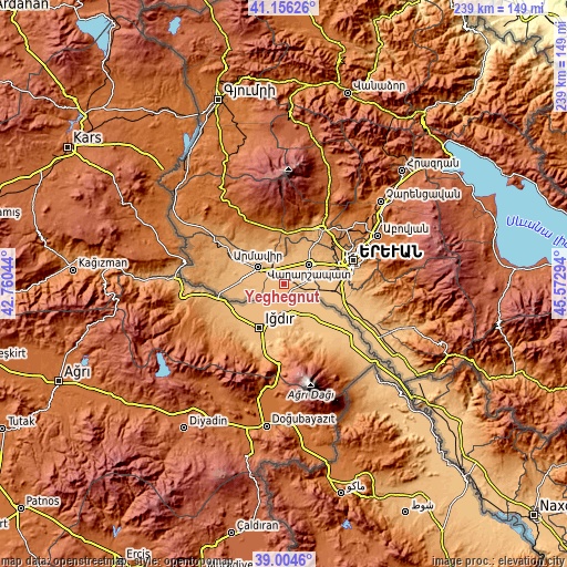 Topographic map of Yeghegnut
