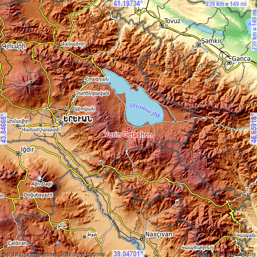 Topographic map of Verin Getashen