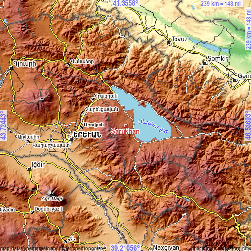 Topographic map of Sarukhan