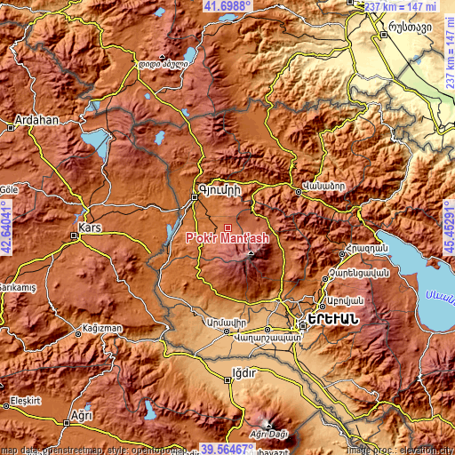 Topographic map of P’ok’r Mant’ash