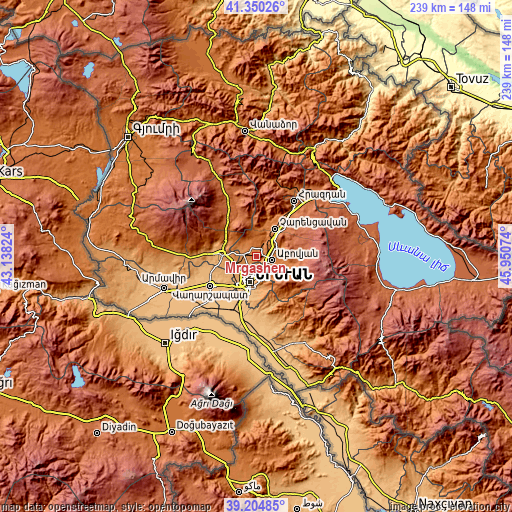 Topographic map of Mrgashen