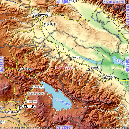 Topographic map of Mosesgegh