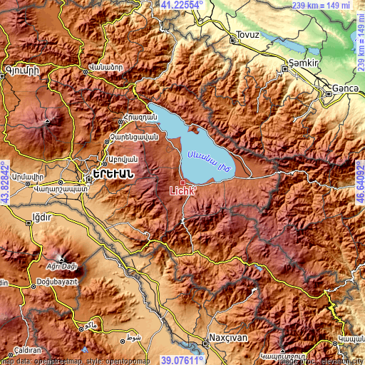 Topographic map of Lichk’