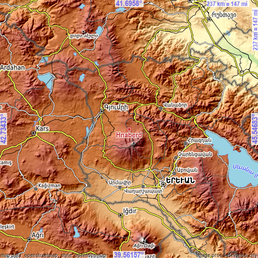 Topographic map of Hnaberd