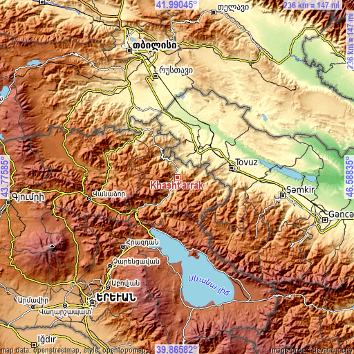 Topographic map of Khasht’arrak