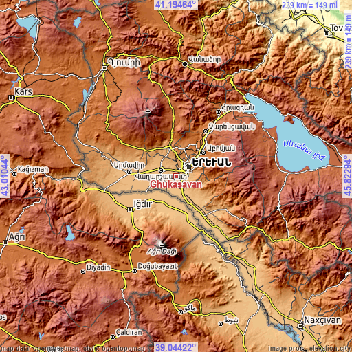 Topographic map of Ghukasavan